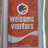 DNC Welcome Flag 1980 - Photograph