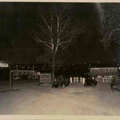 Weber's Superior Root Beer Neon Sign - Night View - Photograph