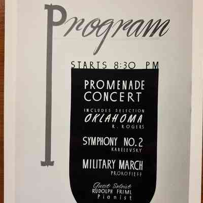 Promenade Concert Show Card Photograph