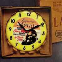          Laymon's Aspirin Internally Illuminated Plastic Clock Sign picture number 2
   