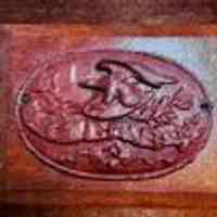 Eagle Insurance Company Wooden Fire Marker