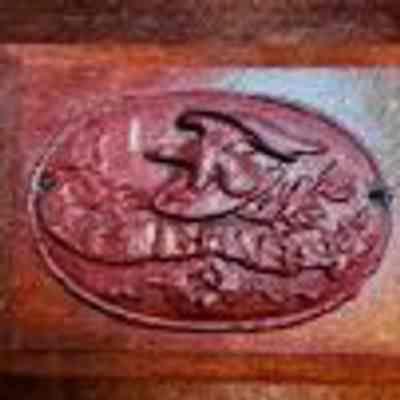 Eagle Insurance Company Wooden Fire Marker