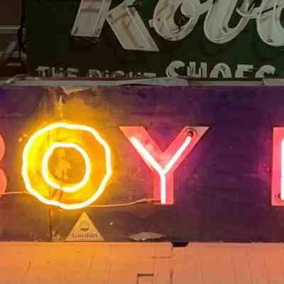 Dutch Boy Donuts Sheetmetal and Neon Sign