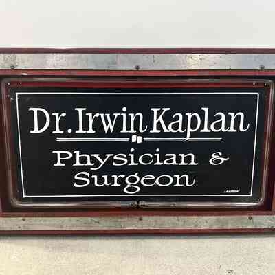 Dr. Irwin Kaplan Point-of-Purchase Sign