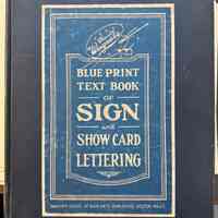 Wagner School of Sign Arts Blue Print Text Book of Sign & Show Card Lettering