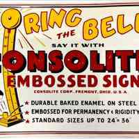 Consolite Corp. Porcelain Enamel Sign