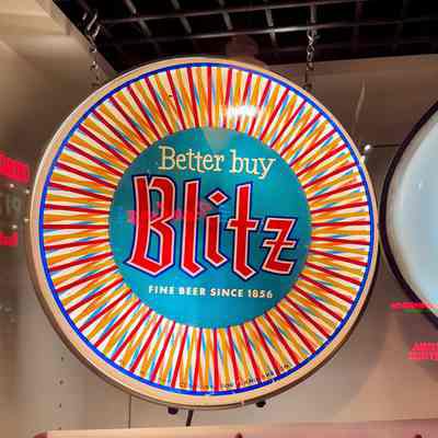 Blitz Beer Plastic Spinner Sign