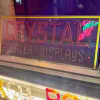 Crystal Dealer Displays Salesman Sample Sign