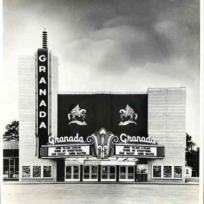 Granada Theatre Neon Marquee - Photograph