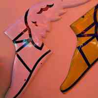 Goodyear Winged Shoe Porcelain Enamel Sign