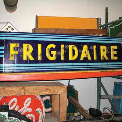 Frigidaire Porcelain Enamel & Neon Sign
