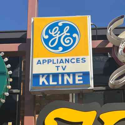 General Electric Kline Plastic Sign