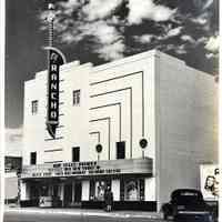 El Rancho Theatre Neon Marquee - Photograph