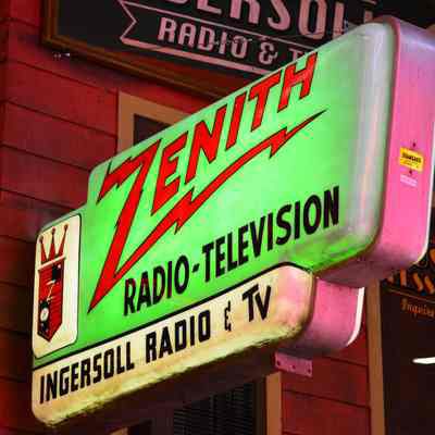 Zenith Internally Illuminated Double-Faced Plastic Sign