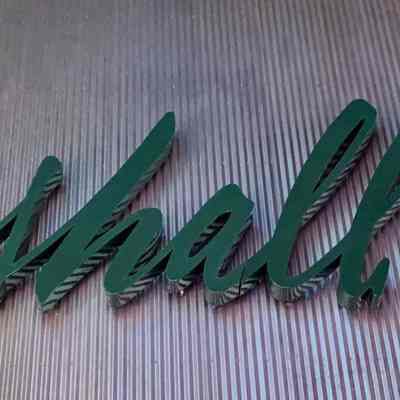 Marshall Field & Company Porcelain Enamel Channel Letters