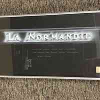 La Normandie Sign Sketch