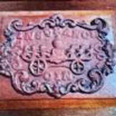 City Insurance Company Wooden Fire Marker