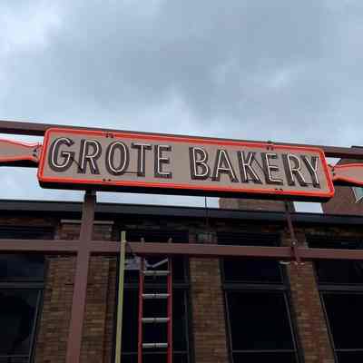 Grote Bakery Neon Trade Sign
