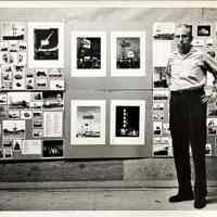 Frank Page with his Signs - Photograph