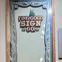 Fine Gold Sign Co. Gilded Glass Window Sign