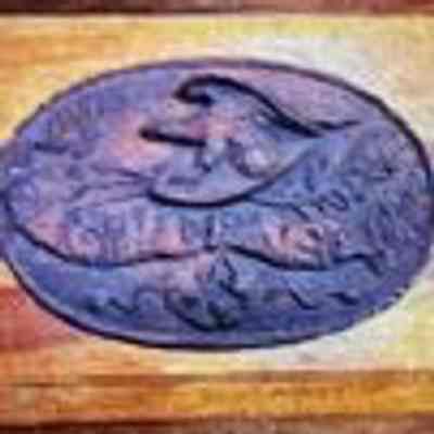 Eagle Insurance Company Wooden Fire Marker