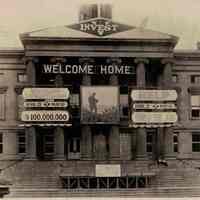 "Welcome Home" Signs - Boro Hall Brooklyn NY - Photograph