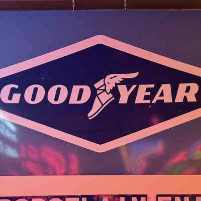 Goodyear Porcelain Enamel Sign