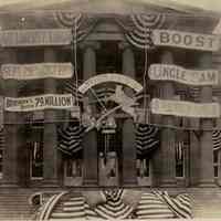 "Boost Uncle Sam" Signs - Boro Hall Brooklyn NY - Photograph
