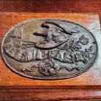 Eagle Insurance Company Wooden Fire Marker