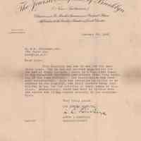 Brooklyn Jewish Hospital Letter to R.H. Strachan, Inc.