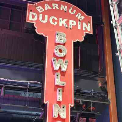 Barnum Duckpin Bowling Sign