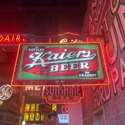 Kaier's Beer Neon Sign