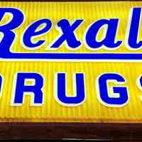 Rexall Drugs Plastic Sign