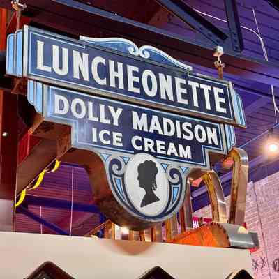 Dolly Madison Ice Cream Tin Sign
