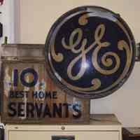          General Electric GE Porcelain Enamel and Glass Sign picture number 2
   