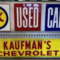 Chevrolet OK Used Car Plastic Sign