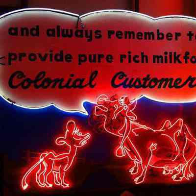 Colonial Dairy Neon Sign