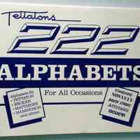 Tettatons 222 Alphabets for all Occasions by Lonnie Tettaton