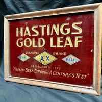 Hastings & Co. Gold Leaf Glass Sign