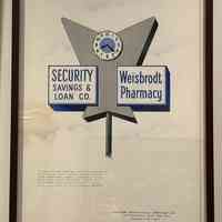 Security Savings & Loan Co. Sign Sketch