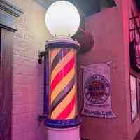 Glass Rotating Barber Pole