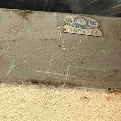 Label on the back of "Slinger's-TV" section