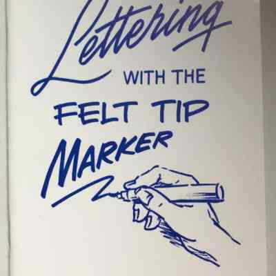 Lettering with the Felt Tip Marker by Tettaton and Finley