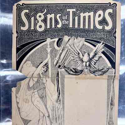 Signs of the Times - 1915 Magazine Cover Illustration