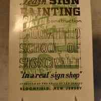          Bloomfield School of Signcraft - Learn Sign Painting Catalogue picture number 1
   