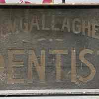 Dr. C.V. Gallagher Dentist Wooden Smalts Sign