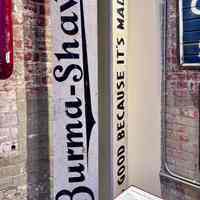 Burma Shave Wooden Panel Sign