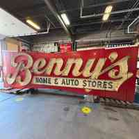          Benny's Home and Auto Stores Sign
   