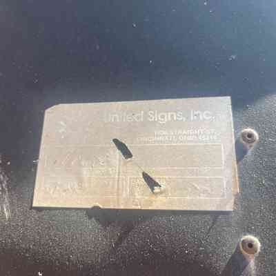 Sign Manufacturer Label