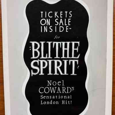 Blithe Spirit Show Card Photograph